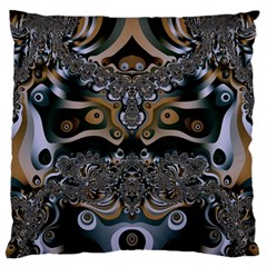 Fractal Art Artwork Design Large Flano Cushion Case (one Side) by Simbadda