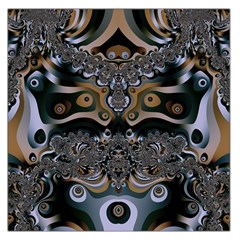 Fractal Art Artwork Design Large Satin Scarf (Square)