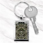 Fractal Art Artwork Design Key Chains (Rectangle)  Front