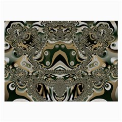 Fractal Art Artwork Design Large Glasses Cloth