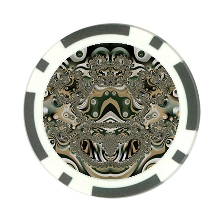 Fractal Art Artwork Design Poker Chip Card Guard (10 pack)