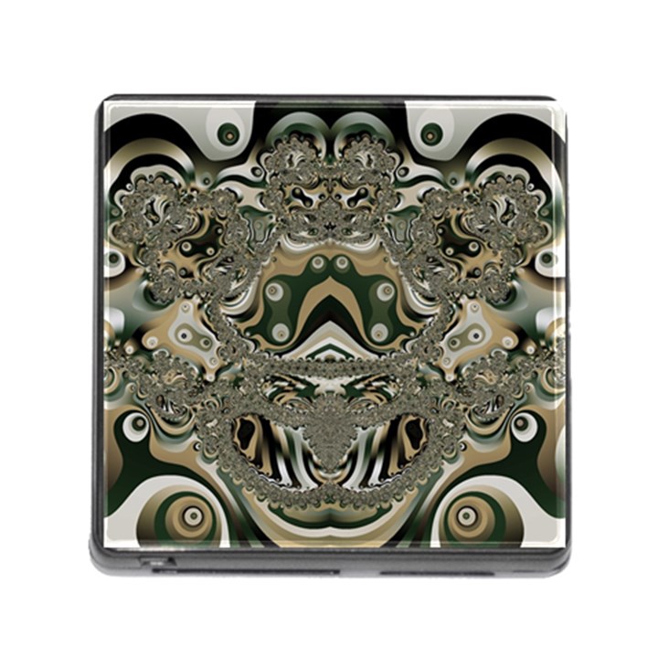 Fractal Art Artwork Design Memory Card Reader (Square 5 Slot)