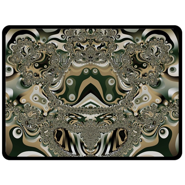 Fractal Art Artwork Design Double Sided Fleece Blanket (Large) 