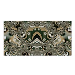 Fractal Art Artwork Design Satin Shawl