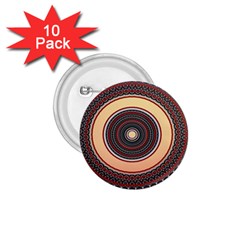 Ornamental Shape Concentric Round 1 75  Buttons (10 Pack) by Simbadda