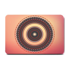 Ornamental Shape Concentric Round Small Doormat  by Simbadda