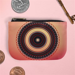 Ornamental Shape Concentric Round Mini Coin Purse by Simbadda