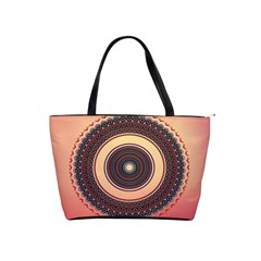 Ornamental Shape Concentric Round Classic Shoulder Handbag by Simbadda