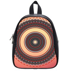 Ornamental Shape Concentric Round School Bag (small) by Simbadda