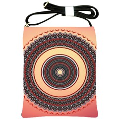 Ornamental Shape Concentric Round Shoulder Sling Bag by Simbadda