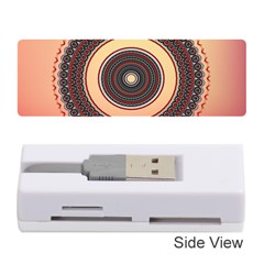 Ornamental Shape Concentric Round Memory Card Reader (stick) by Simbadda