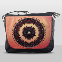 Ornamental Shape Concentric Round Messenger Bag by Simbadda