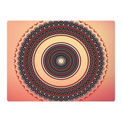 Ornamental Shape Concentric Round Double Sided Flano Blanket (mini)  by Simbadda