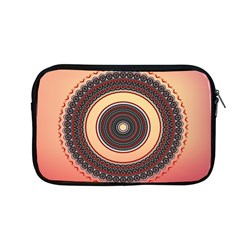 Ornamental Shape Concentric Round Apple Macbook Pro 13  Zipper Case by Simbadda