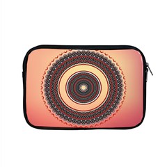 Ornamental Shape Concentric Round Apple Macbook Pro 15  Zipper Case by Simbadda