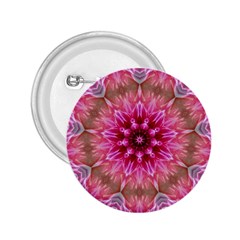 Flower Mandala Art Pink Abstract 2 25  Buttons by Simbadda