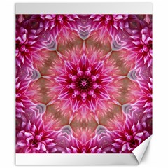 Flower Mandala Art Pink Abstract Canvas 20  X 24  by Simbadda