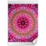 Flower Mandala Art Pink Abstract Canvas 24  x 36  23.35 x34.74  Canvas - 1