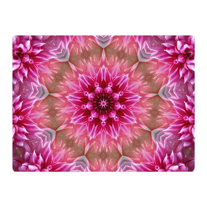 Flower Mandala Art Pink Abstract Double Sided Flano Blanket (Mini) 