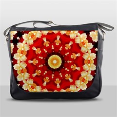 Abstract Art Abstract Background Art Pattern Messenger Bag by Simbadda