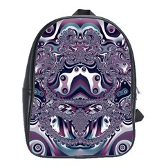 Fractal Art Artwork Design School Bag (large) by Simbadda