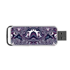 Fractal Art Artwork Design Portable Usb Flash (one Side) by Simbadda