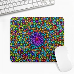 Points Mandala Kaleidoscope Large Mousepads by Simbadda