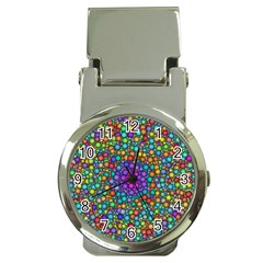 Points Mandala Kaleidoscope Money Clip Watches by Simbadda