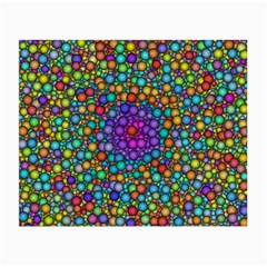 Points Mandala Kaleidoscope Small Glasses Cloth (2-side) by Simbadda