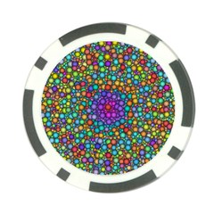 Points Mandala Kaleidoscope Poker Chip Card Guard by Simbadda