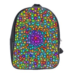 Points Mandala Kaleidoscope School Bag (large) by Simbadda