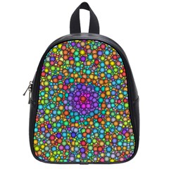 Points Mandala Kaleidoscope School Bag (small) by Simbadda