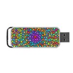 Points Mandala Kaleidoscope Portable USB Flash (Two Sides) Front