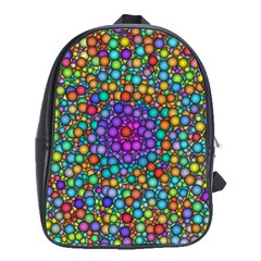 Points Mandala Kaleidoscope School Bag (xl) by Simbadda