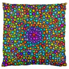 Points Mandala Kaleidoscope Large Flano Cushion Case (one Side) by Simbadda