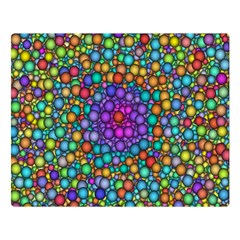 Points Mandala Kaleidoscope Double Sided Flano Blanket (large)  by Simbadda