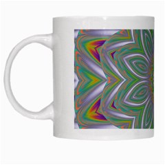 Abstract Art Colorful Texture White Mugs by Simbadda