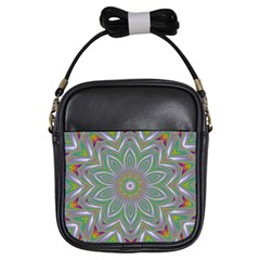 Abstract Art Colorful Texture Girls Sling Bag by Simbadda