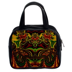 Fractal Art Artwork Design Classic Handbag (two Sides) by Simbadda