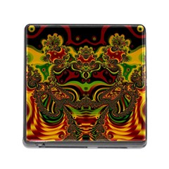 Fractal Art Artwork Design Memory Card Reader (square 5 Slot)