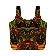 Fractal Art Artwork Design Full Print Recycle Bag (m) by Simbadda