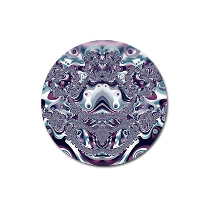 Pattern Fractal Art Artwork Design Magnet 3  (Round)