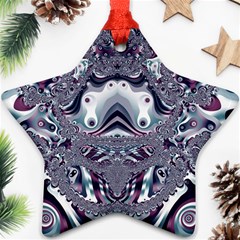 Pattern Fractal Art Artwork Design Star Ornament (two Sides) by Simbadda