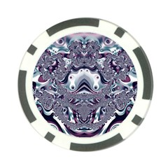 Pattern Fractal Art Artwork Design Poker Chip Card Guard by Simbadda