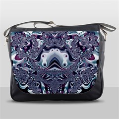 Pattern Fractal Art Artwork Design Messenger Bag by Simbadda