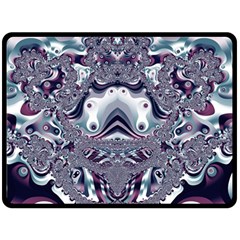 Pattern Fractal Art Artwork Design Double Sided Fleece Blanket (large)  by Simbadda