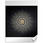 Fractal Mandala Feathers Grey Canvas 12  x 16  11.86 x15.41  Canvas - 1