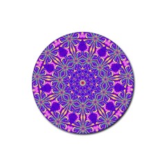 Abstract Art Abstract Background Rubber Coaster (round)  by Simbadda