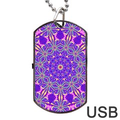 Abstract Art Abstract Background Dog Tag Usb Flash (one Side) by Simbadda