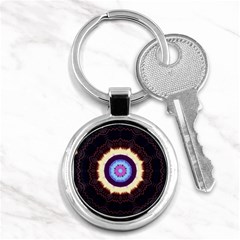 Mandala Art Design Pattern Key Chains (round)  by Simbadda